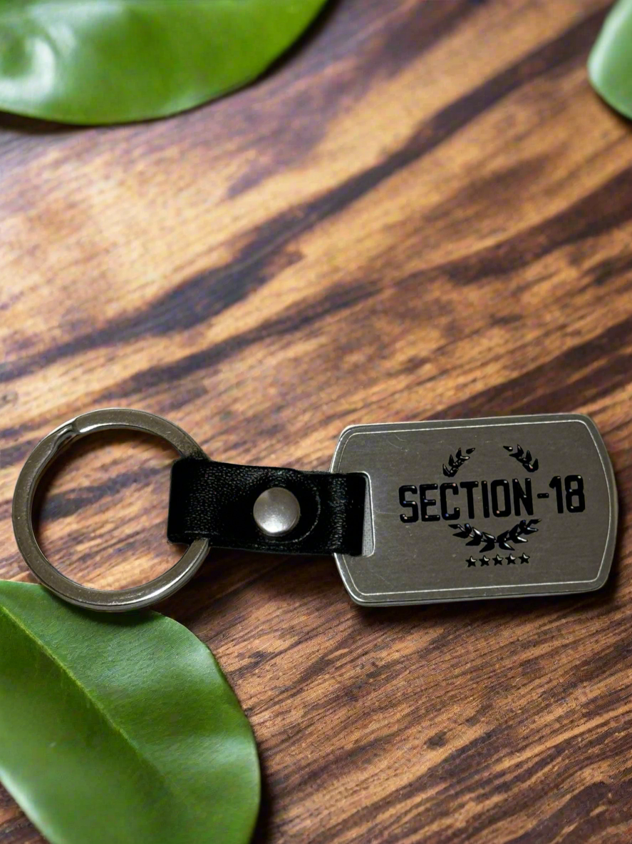 Stealth steel S-18 tag KEYRING